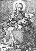 Albrecht Durer Madonna with the Swaddled Infant 1520 Engraving oil painting reproduction